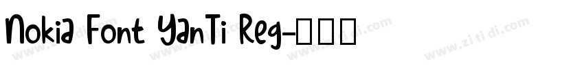 Nokia Font YanTi Reg字体转换